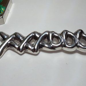 Estate Triple X & O 925 2 7/8" Pin/Brooch#15599